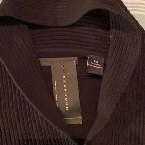 BRAND NEW W/TAGS 3xl SEAN JOHN BLACK TOGGLE FULL NECK SWEATER. GORGEOUS.